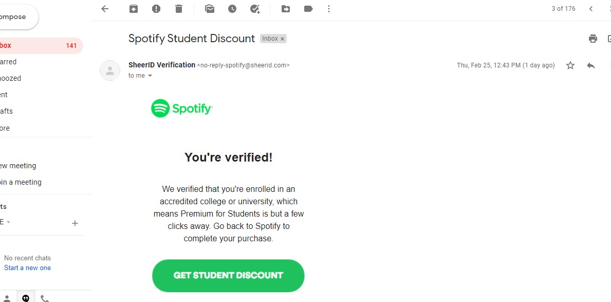 spotify premium student discound