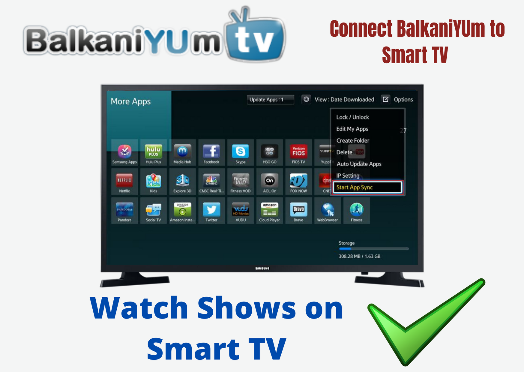 Balkaniyum – How To Connect Samsung Smart TV
