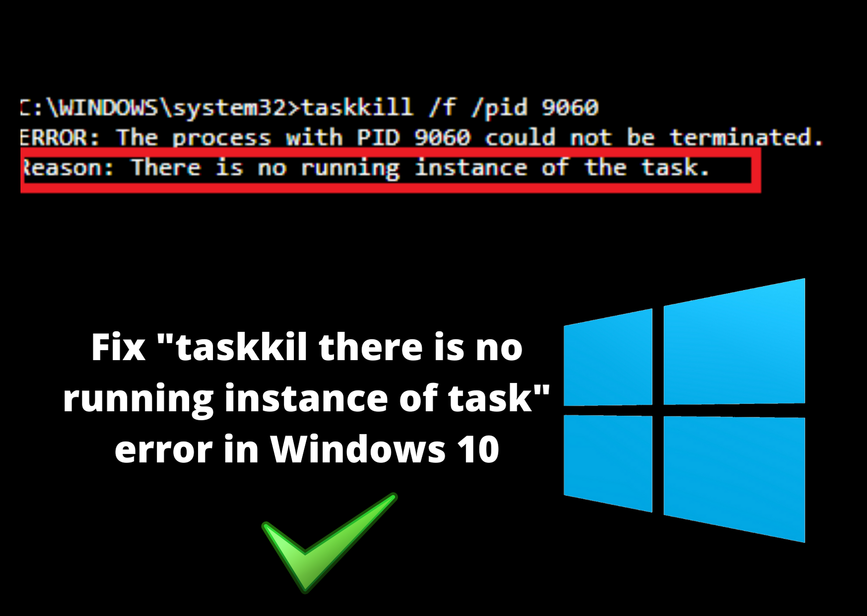 there is no running instance of task