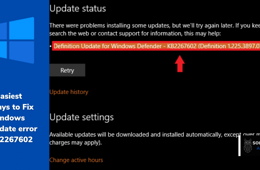 3 Easiest Ways to Fix Windows Update error KB2267602